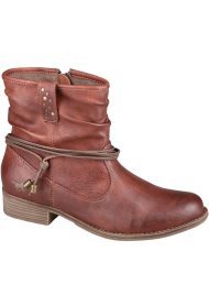 boot lace trim ankle boot tan
