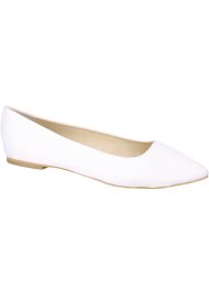 satin bridal pointed pump ivory