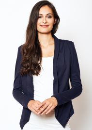cropped blazer navy