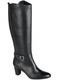 stretch calf knee high black