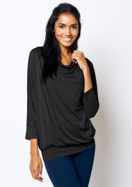 drape top black