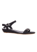 low wedge halter back sandal black