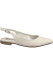 Flat pointed sling back off white