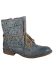 lace up crochet boot slate