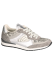 multi metallic trainer gold/silver/taupe